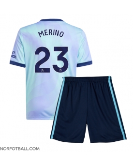 Billige Fotballdrakt Arsenal Mikel Merino #23 Replika Tredjedraktsett Barn 2024-25 Kortermet (med bukser)